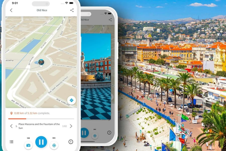 Nice: Audio Guide App by TouringBee, Nice