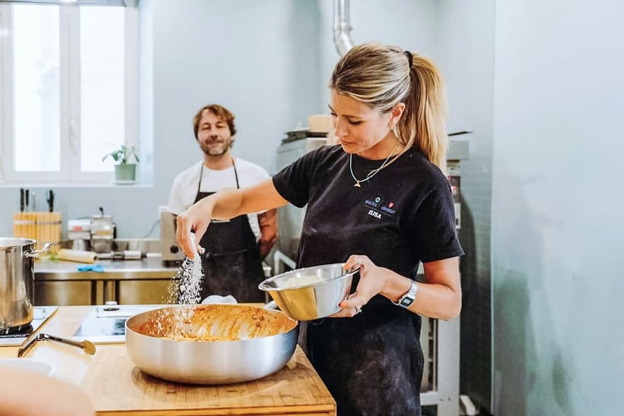 Pasta-Making Class: Cook, Dine & Drink Wine with a Local Chef, at Piazza Trilussa