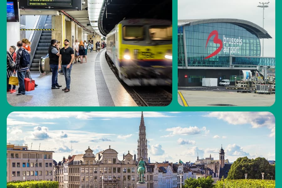 Roundtrip Train from Zaventem Airport to Brussels + Audioguide, at Airport Transfers Brussels, Brussels