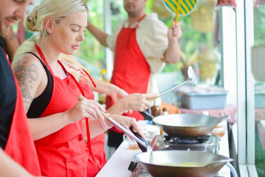 Phuket: Thai Cooking Class with Market Walk + Transfers, at Phuket Workshops & Classes