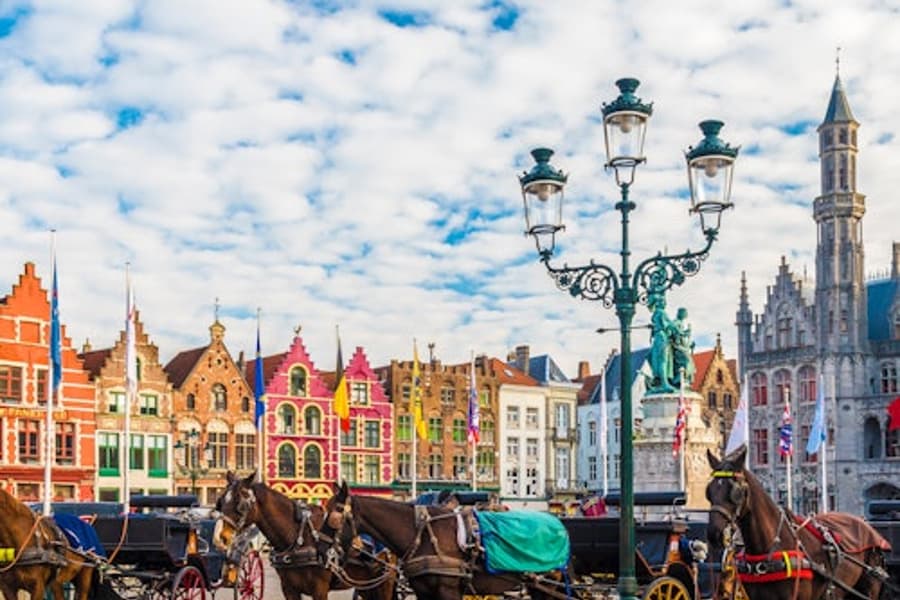 Bruges: Guided Tour + Transport, at Belgium Day Trips from Amsterdam, Amsterdam