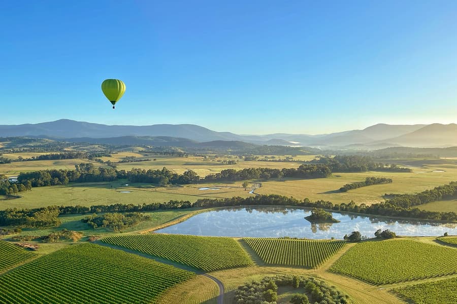 Vol en Montgolfière au Lever du Soleil sur la Vallée de la Yarra, Melbourne