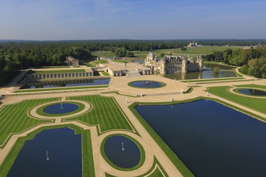 Château de Chantilly: Entré kun til haverne, at Château de Chantilly, Chantilly