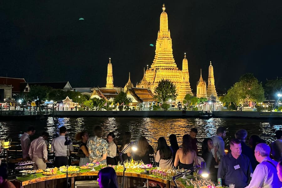 Bangkok: Evening Boat Party + Live DJ + Drink, at Bangkok River Cruises