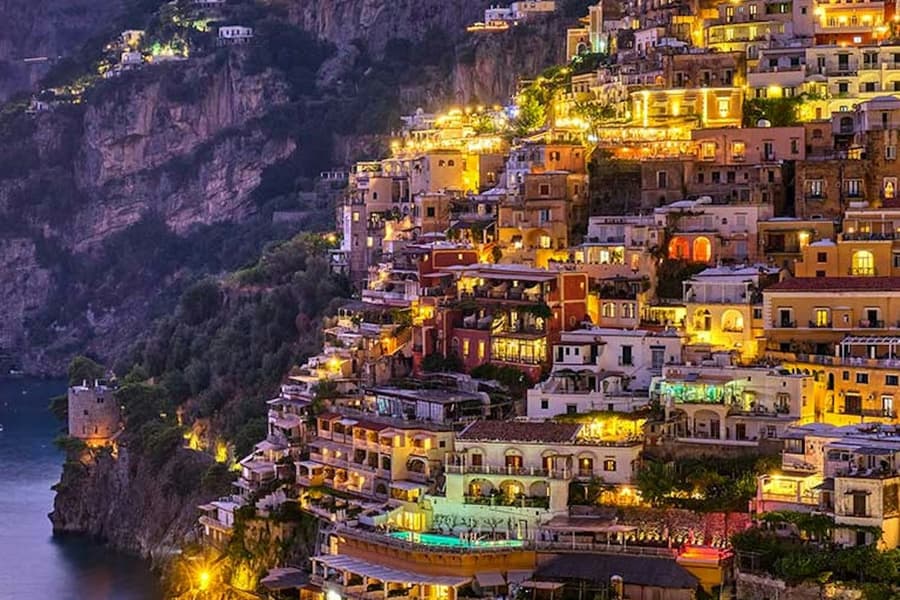 Positano: Roundtrip From Naples, at Amalfi Coast, Amalfi