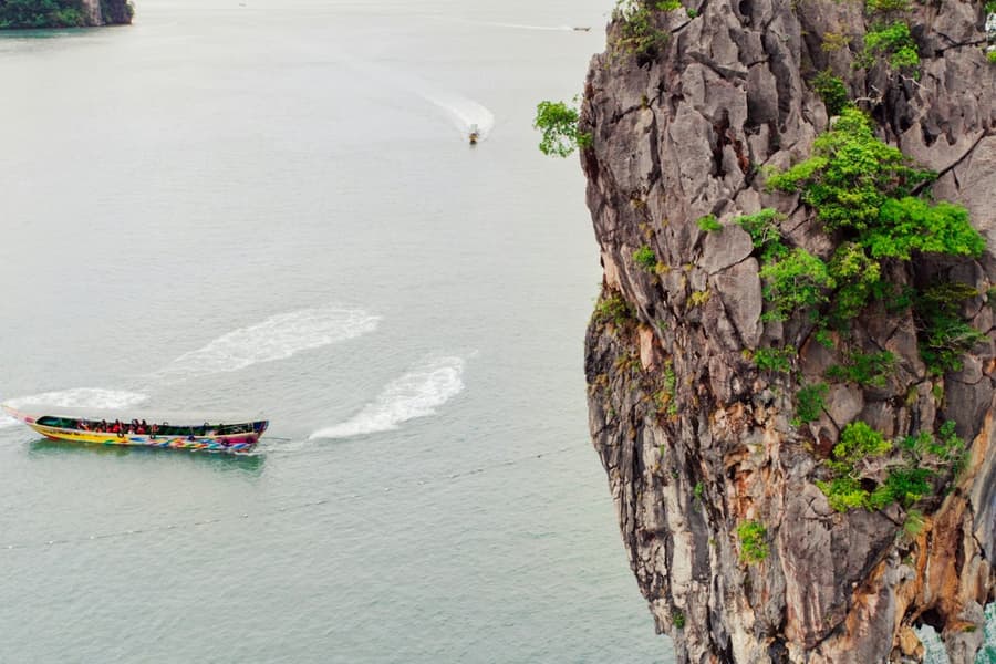From Phuket: Full Day James Bond Island & Canoe Tour by Longtail Boat, at James Bond Island, Phuket