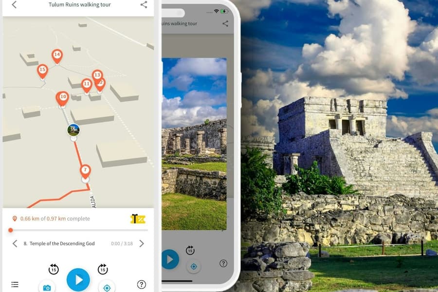 Mayan Ruins of Tulum: Audio Guide App, at Mayan Ruins of Tulum, Playa Del Carmen