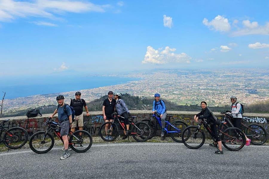 From Sorrento: Mount Vesuvius Guided E-Bike Tour tickets at Sorrento