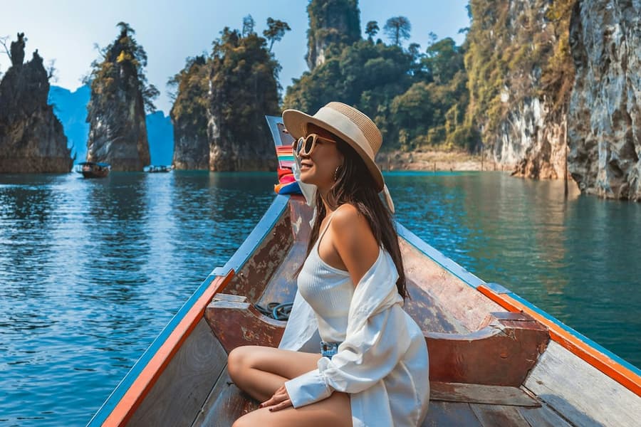 Khao Sok: Private Longtail Boat Tour at Cheow Lan Lake, at Khao Sok Day Trips, Khao Sok
