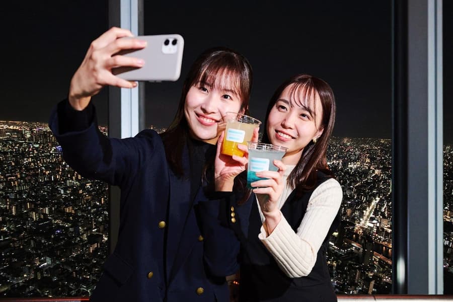 TOKYO SKYTREE Tembo Deck Night Entry Tickets with Alcoholic Drink, at Tokyo Skytree
