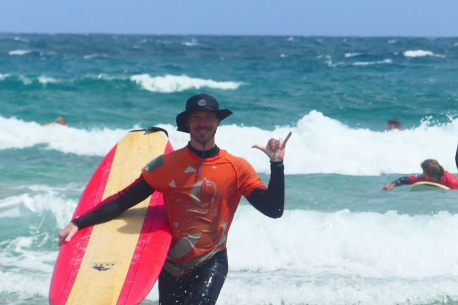 Famara Beach: 4-Hr Surfing Lesson, at Lanzarote Water Sports, Lanzarote