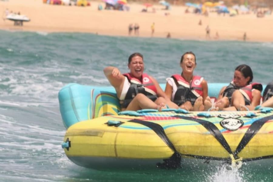 Albufeira: 10-Min Crazy Couch Ride, at Algarve Water Activities, Albufeira