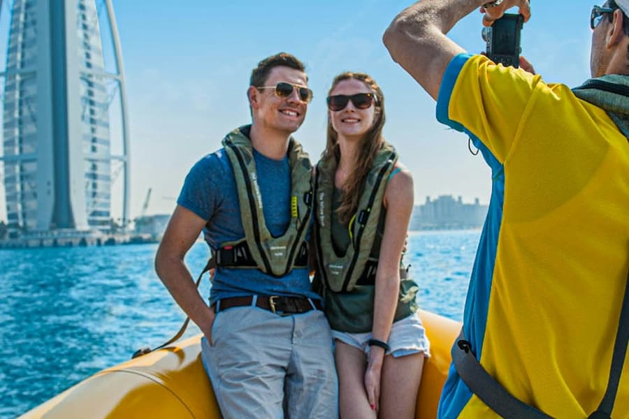 The Yellow Boats: 60-Min Evening Tour - Dubai Marina, Ain Dubai & JBR, at Dubai Sightseeing Cruises