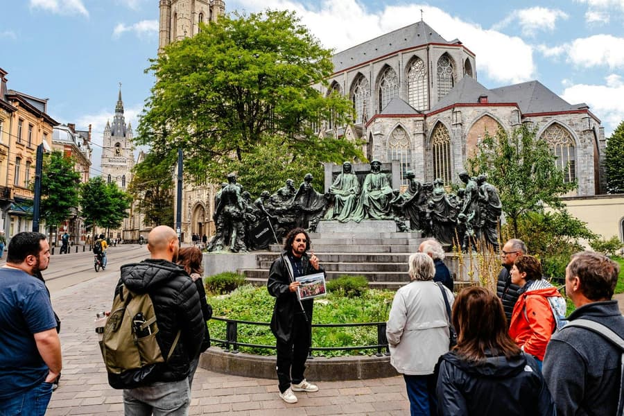 From Brussels: Bruges & Ghent Small-Group Day Trip by Train with Optional Boat Ride, Brussels