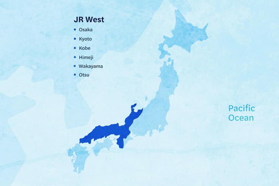 JR West Kansai Area Rail Pass tickets at Osaka