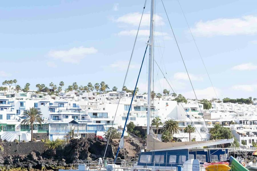 Lanzarote: Sunset Catamaran Cruise + Transfer + Snacks & Drink, at Lanzarote Cruises, Lanzarote