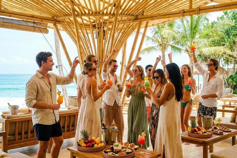 FINNS Beach Party Lagoon Zone: Party Platform (up to 20 pax), at FINNS Beach Club