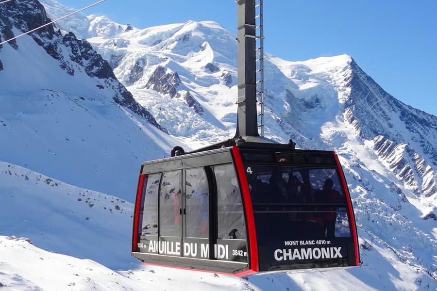 Day Trip to Chamonix Mont Blanc with Cable Car & Mer de Glace Train Ride, Geneva