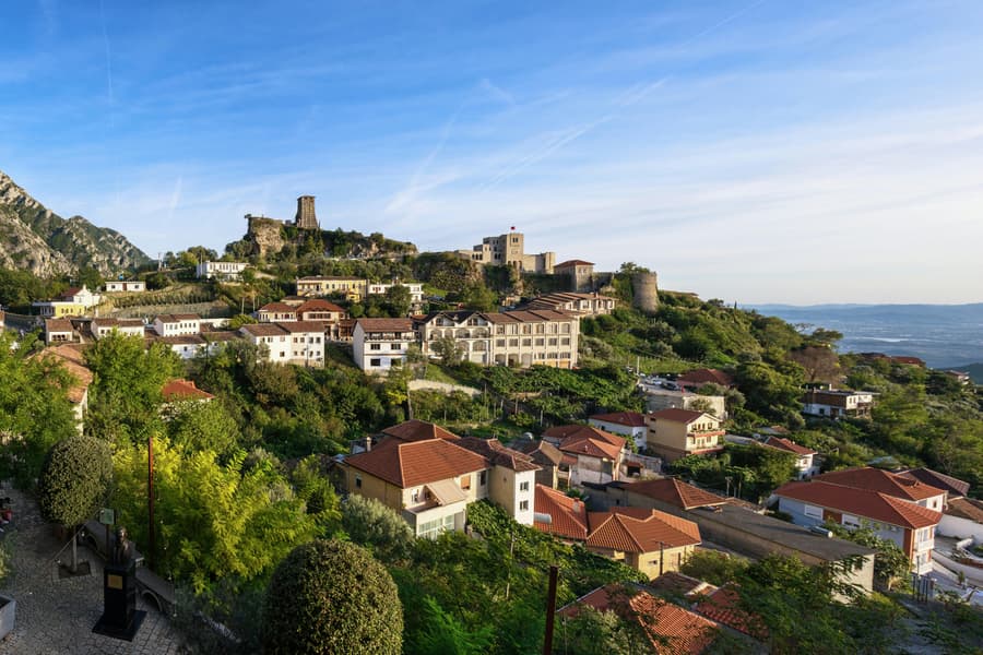 From Tirana/Golem/Durres: Kruja, Bazaar, Sari Salltik Day Trip, Tirana
