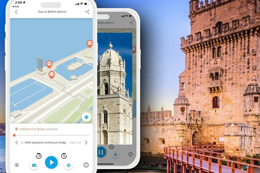 Audio Guide App to Belem District of Lisbon by TouringBee, at Belém Tower, Lisbon