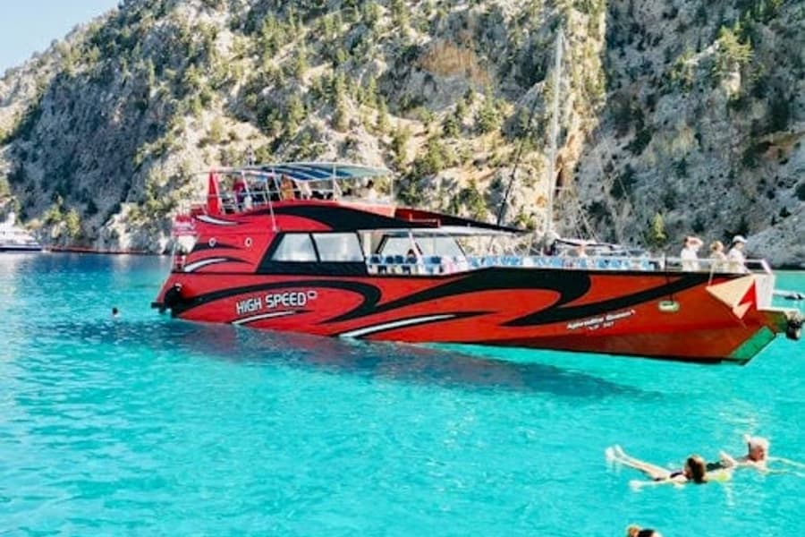 Rhodes: High-Speed Boat to Symi Island with Swim Stop at St George’s Bay, Rhodes
