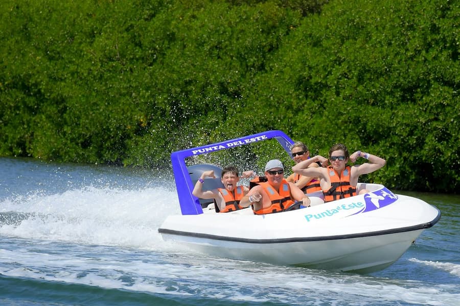 Cancún: Mayan Experience Tour with Jungle Speedboat and Snorkeling, at Cancún Boat and Water Activities, Isla Mujeres
