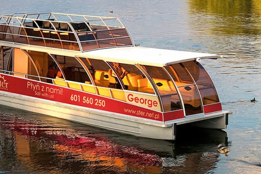 Krakow: Vistula River Cruise with Audio Guide & Panoramic Deck, at Krakow Cruises