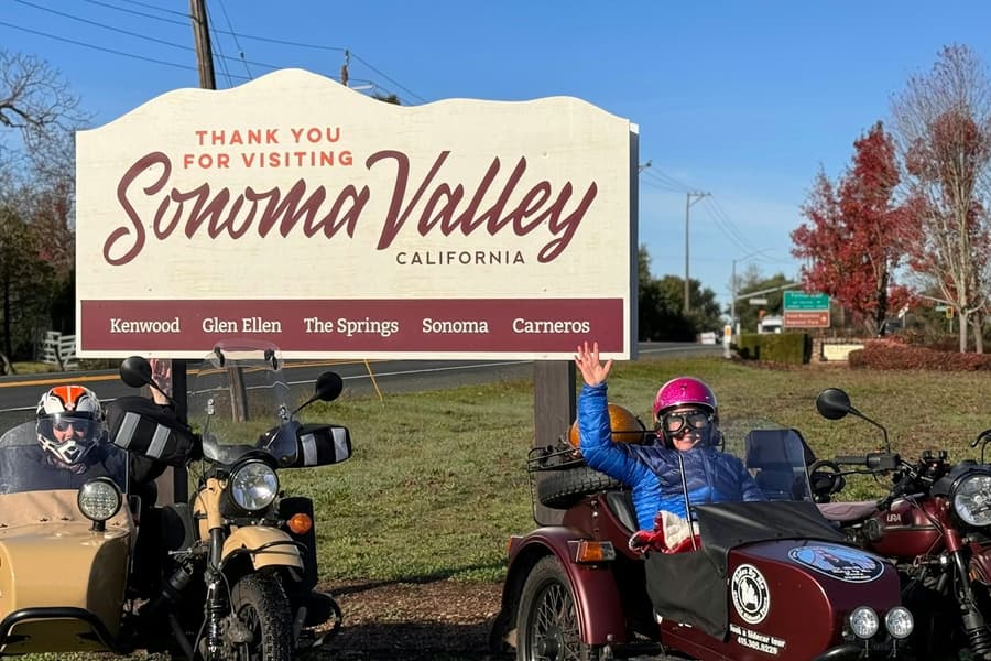 Sonoma Valley: Sidecar Tour, at City Tours Sonoma, Sonoma