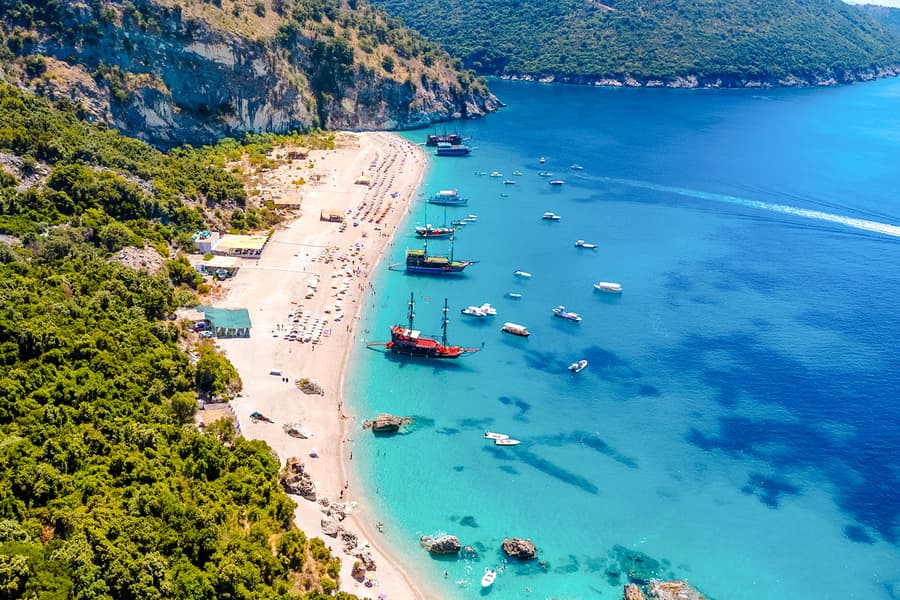 From Saranda: Albanian Ionian Sea Boat Tour, Tirana