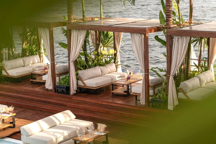 YONA Beach Club: Reserved Seats for Morning Chill Vibe Period, at Royal Phuket Marina.
