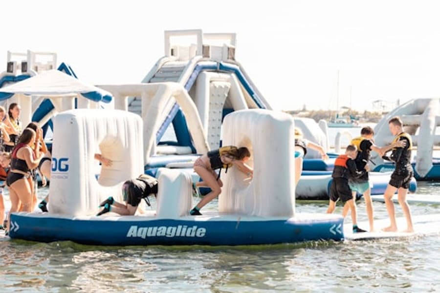Gold Coast Aqua Park Southport: Inflatable Water Park Session, at Gold Coast Aqua Park Southport, Southport