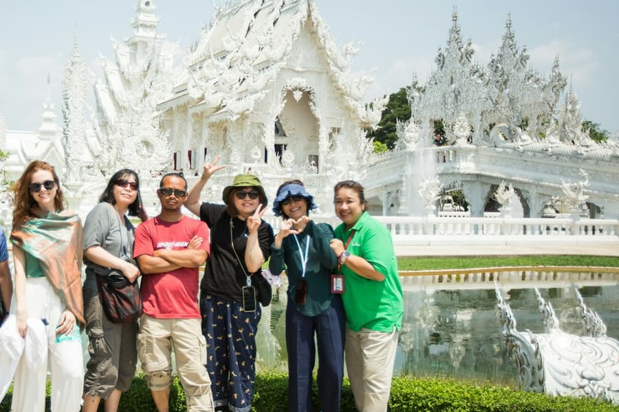 Chiang Rai Temples Tour: White Temple, Blue Temple & Temple of Lights, at Wat Rong Khun - White Temple, Chiang Rai