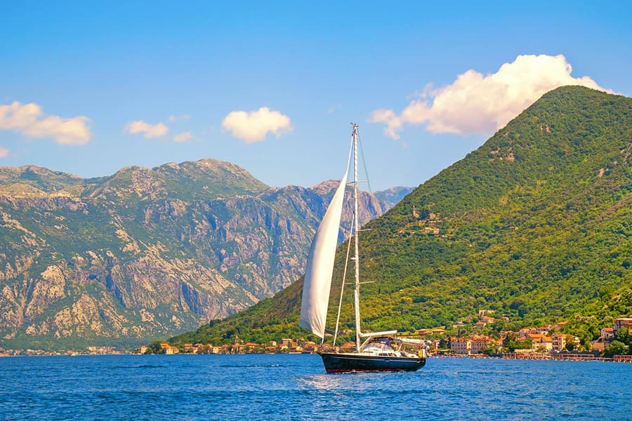 From Kotor/Budva/Tivat: Full Day Catamaran Cruise with Blue Cave Visit, Kotor