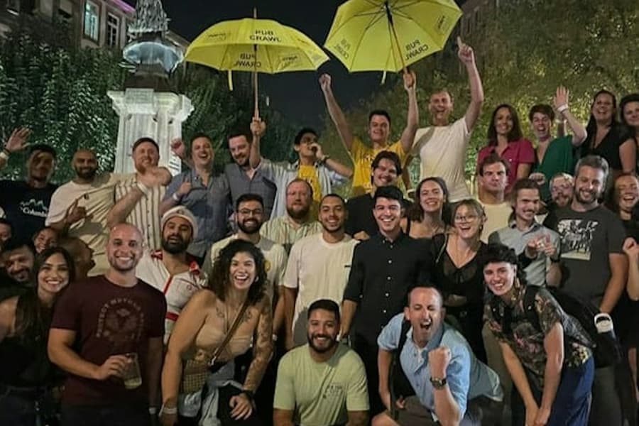 Porto: Guided Pub Crawl with Drinks + Games & VIP Club Entry, at Porto Walking Tours