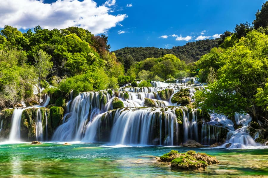 From Split: Krka Waterfalls, Lake Cruise & Skradin Old Town Tour, Split