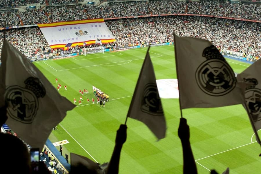 Santiago Bernabéu Stadium: Real Madrid Football Match, at Santiago Bernabéu Stadium
