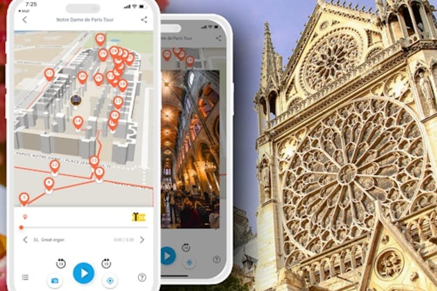 Catedral de Notre-Dame de París: Aplicació d'àudio guia de TouringBee, at Notre-Dame de Paris, Paris