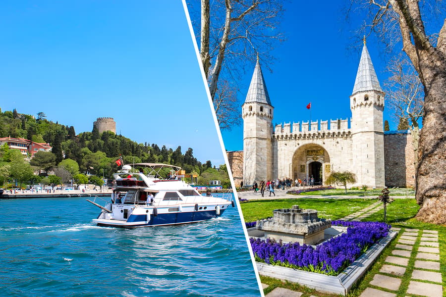 Kombinace: Plavba Bosporem v Istanbulu + Vstupenky do paláce Topkapi/Tour Hagia Sophia, Istanbul