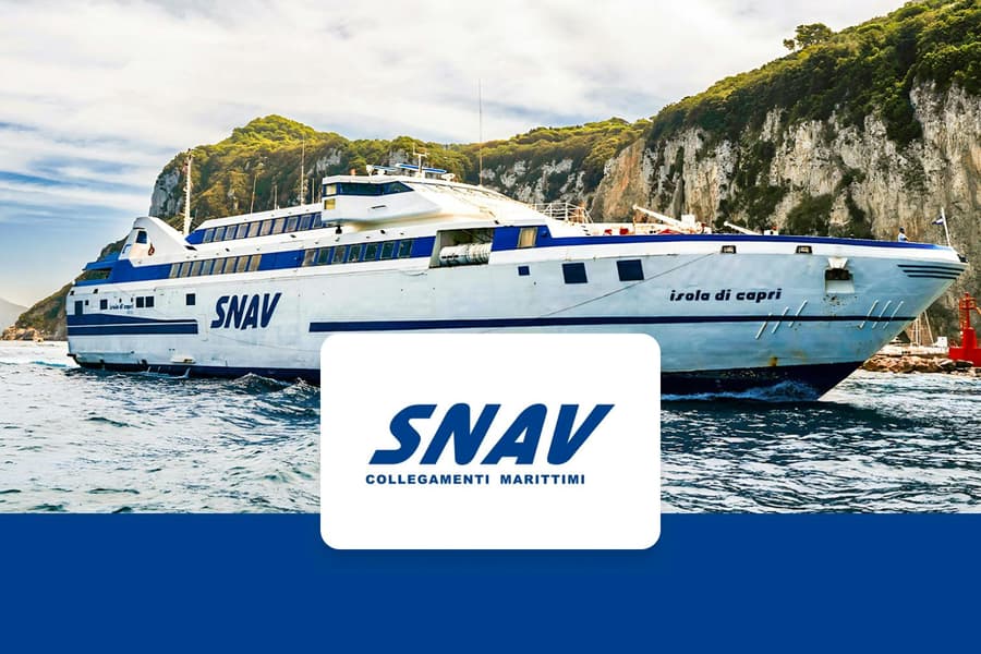 SNAV Ferry Tickets: Naples to/from Capri, at Molo Beverello