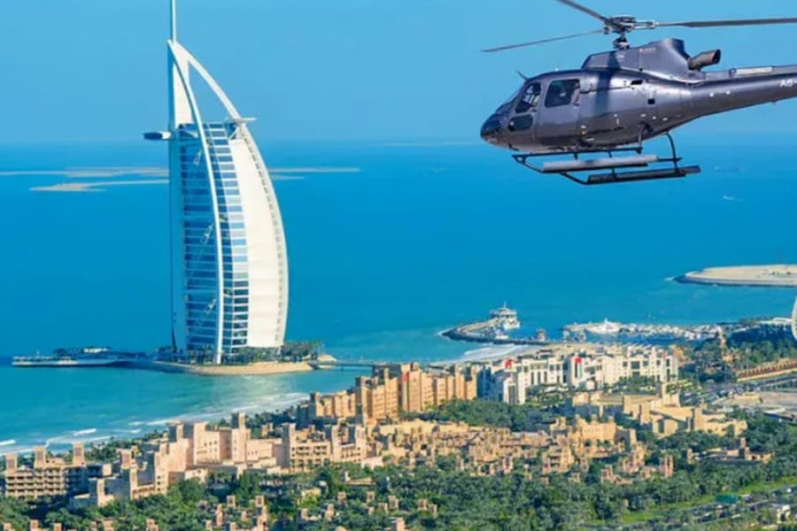 Dubai: Helicopter Ride from Palm Jumeirah, at Dubai Helicopter Tours, Dubai