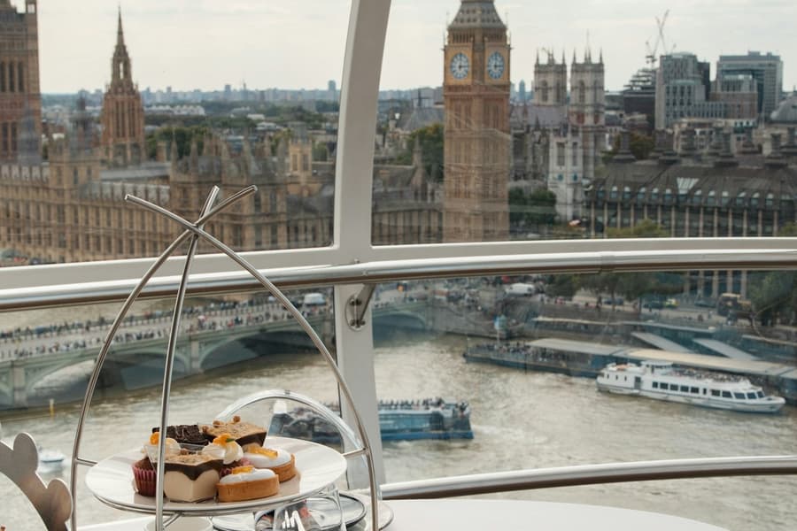 London Eye: Fast Track Ticket + Afternoon Tea Experience + Lounge Access, at London Eye