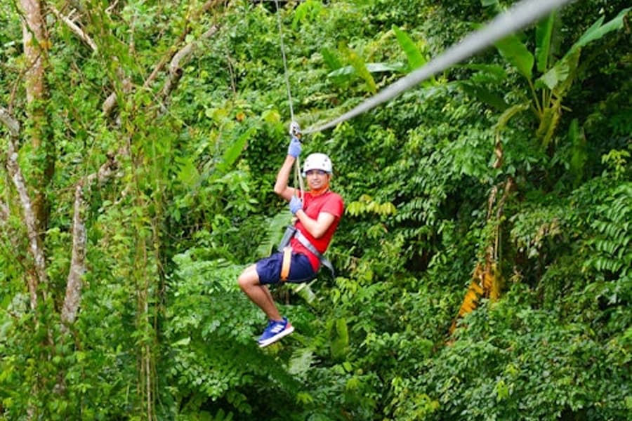 بوكيت: تذكرة دخول إلى منتزه Jungle Xtrem للمغامرة والتزلج بين الأشجار + التنقلات, at Phuket Ziplining, Tambon Chalong