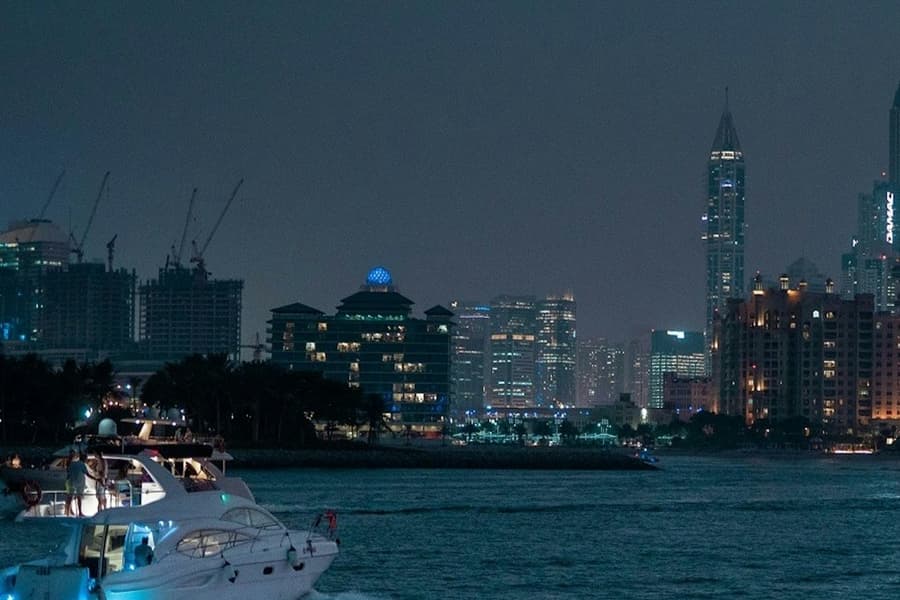 Dubai Marina: Night Yacht Party with Canapes & Soft Drinks, at Dubai Sightseeing Cruises