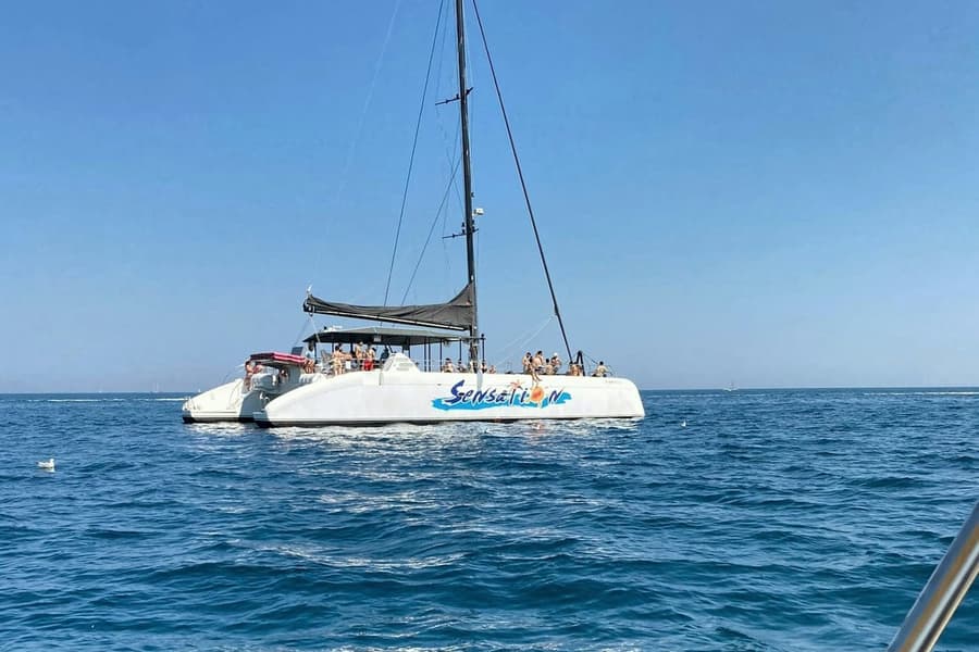 Barcelona: Catamaran Sailing with BBQ, at Barcelona Boat Trips