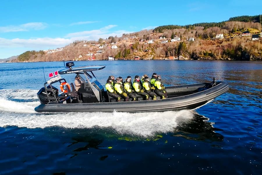 From Bergen: Alversund Fjord Premium RIB Safari, Strandkaien 16
