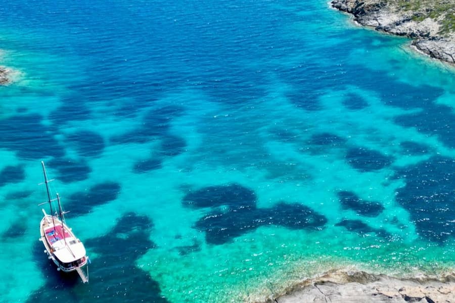 Paros, Antiparos, Despotiko, Blue Lagoon: Private Galatea Tour + Meal, at Piso Livadi Sightseeing Cruises, Piso Livadi