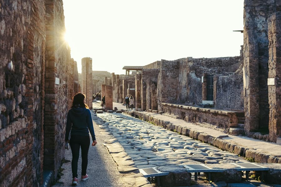 From Naples: Pompeii Entry Tickets with Shuttle Transfers, Piazza Giuseppe Garibaldi