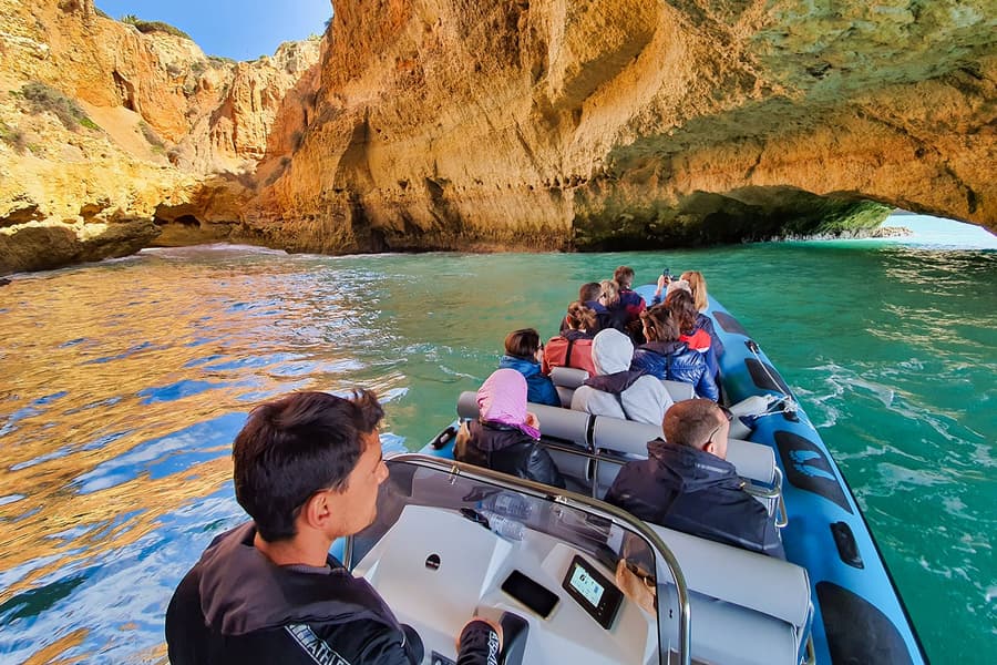Guided Tour of Benagil & Marinha Caves from Portimão, Portimao