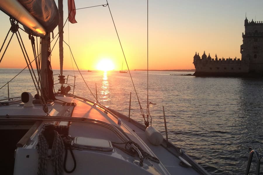 Lisbon: 2-Hour Sunset Sailing Tour from Belém, at Lisbon Sailing, Lisbon