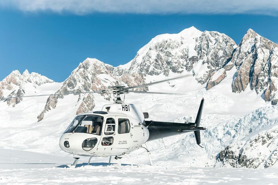 From Fox Glacier: Scenic Helicopter Flight Tour with Snow Landing, Franz Josef